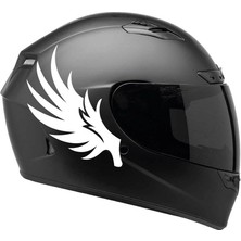 Tek Renk Kanat ( Wing Helmet Stickers ) Kask Sticker Etiket Modeli 2