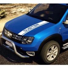 Renault Dacia Duster Ön Kaput Şerit Sticker Etiket Modeli