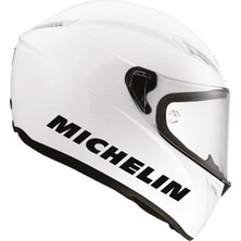 Tek Renk Michelin (Michelin Helmet Stickers) Kask Sticker Etiket Modeli