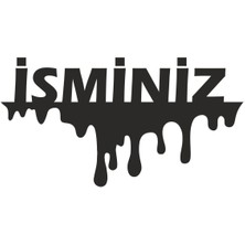 Isim Yazı Oto Özel Yeni Sticker 15*8 cm
