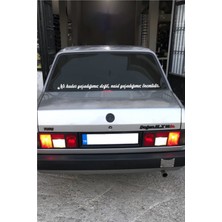 Oto Cam Yazı Sözleri Ticari-Servis-Dolmuş-Panelvan Uzun Özel Yeni Sticker Model 38