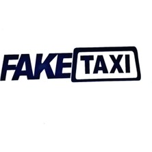 Fake Taxi Duvar Dekor Sticker 40 x 8 cm