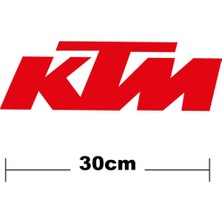 Ktm Logo Yazı Sticker Etiket Tek Renk