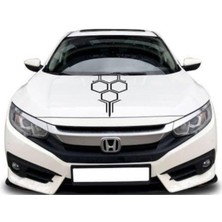 Bal Peteği Oto Kaput Özel Yeni Sticker 60*20 cm