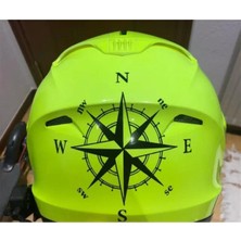 Kask Pusula Sticker Etiket Modeli