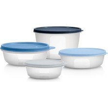Tupperware Buzdolabı Saklama Kabı Seti 300 ml + 630 ml + 950 ml + 1.9 L