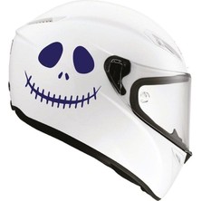 Tek Renk Soytarı (Clown Helmet Stickers) Kask Sticker Etiket Modeli