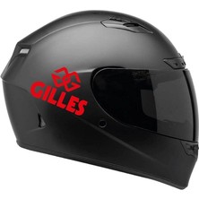 Tek Renk Gilles (Gilles Helmet Stickers) Kask Sticker Etiket Modeli