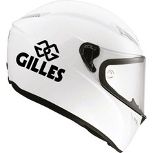Tek Renk Gilles (Gilles Helmet Stickers) Kask Sticker Etiket Modeli