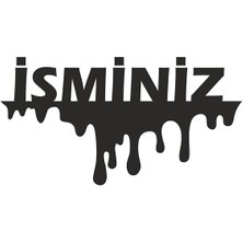 Isim Yazı Özel Yeni Sticker 15*8 cm