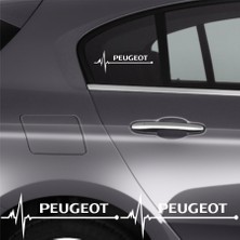 Peugeot 5008 Için Özel Yeni Uyumlu Aksesuar Oto Ritim Özel Yeni Sticker 2 Adet 20*9 cm