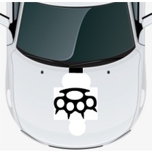 Kazıyıcı Oto Kaput Sticker 40 x 20 cm