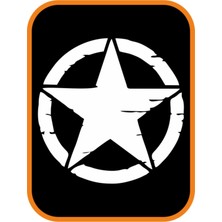 Star Yıldız 2 Adet Off Road Oto Özel Yeni Sticker Beyaz 20 cm
