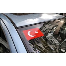 Türk Bayrağı Ön Cam Üst Köşe 1 Adet 12*8 cm