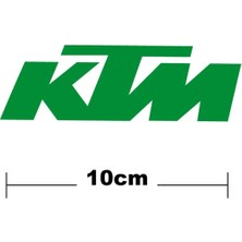 Ktm Logo Yazı Sticker Etiket Tek Renk