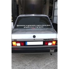 Oto Cam Yazı Sözleri Ticari-Servis-Dolmuş-Panelvan Uzun Özel Yeni Sticker Model 7