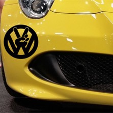 Volkswagen Için Özel Yeni Uyumlu Aksesuar Oto Özel Yeni Sticker Siyah 20*20 cm