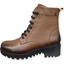 Mammamia Venüs Kadın Deri Bağcıklı Waterproff Bot 1950838K - Siyah - 36