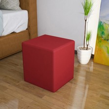 Modilayn Kare Puf Ahşap Iskeletli