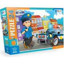 Blue Focus Police (Polis) - Puzzle 24 Parça
