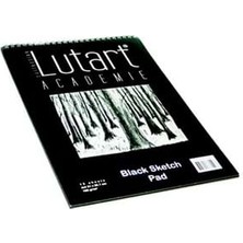 Lutart A4 Pastel Eskiz Defteri Siyah Zemin 12 Sy 160 gr