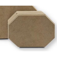 Aka Ahşap Sekizgen Kutu Orta Boy KT32