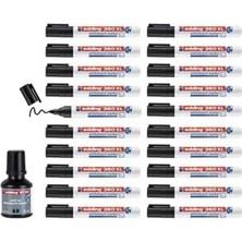 Edding 360XL Tahta Kalemi Siyah 20"li (Mürekkep Hediyeli) ED360XLK2001