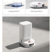 Akıllı Ios-Android Wi?-Fi? Bağlantı I?stasyonlu Çift Döner Paspaslı 4000PA Kontrol Robot Süpürge