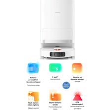 Premium Robot Vacuum X20 Plus Çöp Istasyonlu Halı Tanıma Fonksiyonlu Akıllı Robot SÜPÜRGE-6000PA