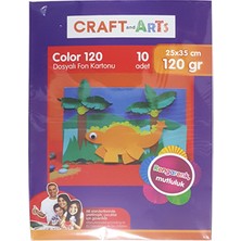 Craft Arts A4 120 gr Çıtçıtlı Dosyalı Fon Kartonu 10 Renk