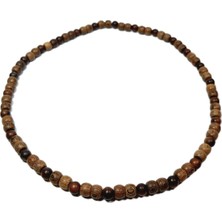 JTAW25KLY1599 Ahşap Deniz Kabuğu Retro Bohem Etnik Tasarım Kahverengi Garantili Hediye Kutulu Janti Kolye