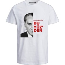 Cumhuriyet Varsa Bu Yüz'den Atatürk ve 29 Ekim Baskılı Çocuk T-Shirt