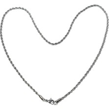 JTAW25KLY1596 Italyan Gurme Tasarım Desen Model Sarı Gri Zincir Paslanmaz Çelik Garantili Hediye Kutulu Janti Çelik Kolye