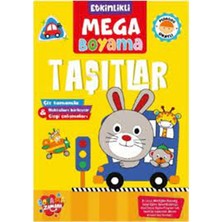 Boyama Zamanı Etkinlikli Mega Boyama - Taşıtlar - Koloni Kitap