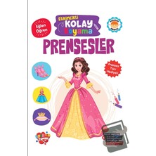 Boyama Zamanı Etkinlikli Kolay Boyama - Prensesler - Koloni Kitap