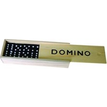 Star Ahşap Kutulu Siyah Taşlı Domino 1096116