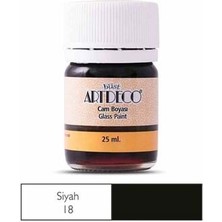 Artdeco 25 ml Öğrenci Tipi Cam Boya 18 Siyah