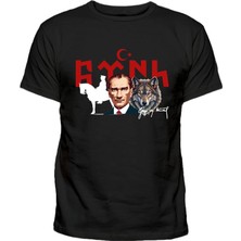 Bozkurt 𐱅𐰼𐰇𐰰 Yazılı Atatürk Baskılı T-Shirt