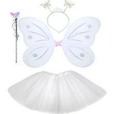 Beyaz Kelebek Kostümü Seti