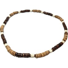 JTAW25KLY1600 Ahşap Deniz Kabuğu Retro Bohem Etnik Tasarım Kahverengi Garantili Hediye Kutulu Janti Kolye