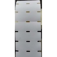 Ermet 38X100 Çentikli Delikli Karton Raf Etiketi 350"LI (Yatay)