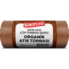 Koroplast 80X110 cm 27 Mic 440 gr Sıfır Atık Organik Atık Torbası 10"lu Kahve ST01500538