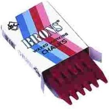 Brons Yağlı Tebeşir Kırmızı BR-255 12"li