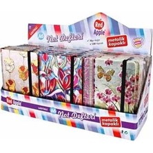 Red Apple A6 Metalik Sert Kapak Not Defteri Kareli 96 Yp Mak