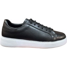 Siyah Greyybull Deri Spor Ayakkabı