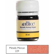Artdeco 25 ml Metalik Kumaş Boyası Mercan 11A-229