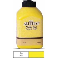 Artdeco 500 ml Akrilik Boya Sarı 70L-3601