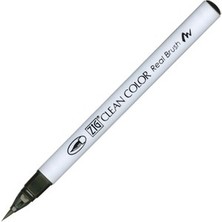 Zig 6000AT Clean Color Real Brush Callıgraphy Kalemi 095 Dark Gray