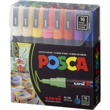 Uni Posca 0.9-1.3 Su Bazlı Markör Kalem 16"lı PC-3M16C