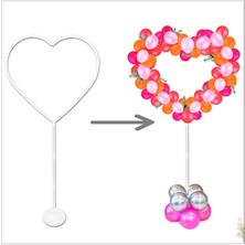 Nedi 165X65 cm Balon Standı Ayaklı Kalp Modeli 593
